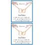 2Pcs Soul Sister Necklace for Women 2 Interlocking Hearts Pendant Adjustable Chain Necklace Double Heart Best Friend Friendship Necklaces for Soul Sisters Birthday Jewelry Gifts