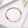Aineecy Letter Coin Love Heart Bracelet for Women Mens Fashion Charm Braided Love Bracelet Heart Gold Plated Bangle Jewelry Gift