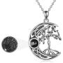 ONEFINITY Tree of Life Necklace Sterling Silver I Love You 100 Languages Necklace Tree of Life Pendant Jewelry for Women Gifts