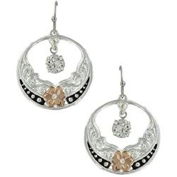 Montana Silversmiths Evening Stars Wild Rose Earrings (ER3491RG)