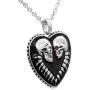 Controse Bound For Eternity Skull Heart Necklace with Pendant (27'' 316L Stainless Steel chain) Controse Bound For Eternity Skull Heart Necklace with Pendant (27'' 316L Stainless Steel chain)