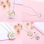 Bolelis 925-Sterling-Silver Sunflower Urn-Pendant-Necklace - Necklace Memorial Ashes,Forever in My Heart Pendant Jewelry for Women,Funnel Filler Kit(Chain 18''+2'')
