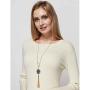 Long Tassel Pendant Necklace for Women Girls, Long Tassel Necklace,Genuine Quartz Stone Pendant Necklace,Ajustable from 32 to 34 Inch