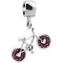 JewelryHouse Bicycle Bike Charm Sport Charms Simulated Crystal Charms for Bracelet JewelryHouse Bicycle Bike Charm Sport Charms Simulated Crystal Charms for Bracelet