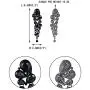 EVER FAITH Womens Crystal Gorgeous Tear Drop Wedding Dangle Pierced Earrings Jet Color Black-Tone EVER FAITH Womens Crystal Gorgeous Tear Drop Wedding Dangle Pierced Earrings Jet Color Black-Tone