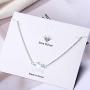 AUDREY RYAN Blue Whale Necklace or Bracelet Cute Jewelry for Women Girls