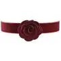 Paialco Wine Red Velvet Belt Gothic Choker Necklace 12-15 Inches Paialco Wine Red Velvet Belt Gothic Choker Necklace 12-15 Inches