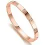 Love Friendship Bracelet Bangle Gold Rose Gold Silver with Cubic Zirconia Stones Stainless Steel Hinged Jewelry with Crystal Oval Bracelet Birthday Present for Her Women Teen Girls Love Friendship Bracelet Bangle Gold Rose Gold Silver with Cubic Zirconia Stones Stainless Steel Hinged Jewelry with Crystal Oval Bracelet Birthday Present for Her Women Teen Girls