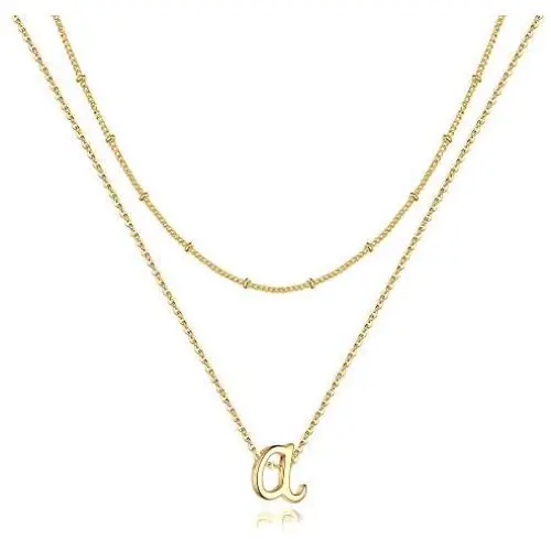 Yoosteel Tiny Initial Necklaces for Women Girls, 14K Gold Filled Dainty Letter Necklace Layered Personalized Initial Monogram Necklaces for Women Girls Toddler Jewelry Yoosteel Tiny Initial Necklaces for Women Girls, 14K Gold Filled Dainty Letter Necklace Layered Personalized Initial Monogram Necklaces for Women Girls Toddler Jewelry
