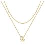 Yoosteel Tiny Initial Necklaces for Women Girls, 14K Gold Filled Dainty Letter Necklace Layered Personalized Initial Monogram Necklaces for Women Girls Toddler Jewelry
