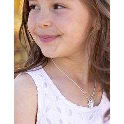 Girls Sterling Silver''Dance'' Pendant Necklace with Charms
