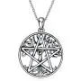 YFN Pentacle Pentagram Necklace Sterling Silver Tree of Life Pentacle Pentagram Pendant Necklace Pagan Witch Jewelry Gifts for Women YFN Pentacle Pentagram Necklace Sterling Silver Tree of Life Pentacle Pentagram Pendant Necklace Pagan Witch Jewelry Gifts for Women