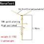 Nanafast 18k Gold Plated Cross Necklace for Girls Faith in Love Dainty Cross Pendant Necklace for Women, Mothers Day Valentines Day