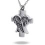 COCO Park Angel Wing Urn Pendant Necklace for Ashes Memorial Keepsake Stainless Steel Cremation Jewelry