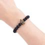 JFSM JEWELRY Lakshmi Hindu Goddess of Wealth, Prosperity, and Good Fortune Energy Beads Bracelet 8mm