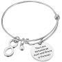 iJuqi Aunt Gift From Niece - Aunt Niece Bracelet, The Love Between An Aunt and Niece Is Forever, Aunt Birthday Gifts, Stainless Steel Aunt Jewelry Gift