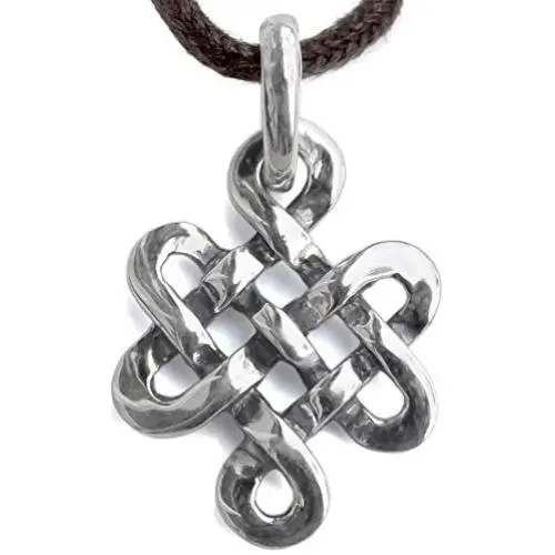 Tibetan Endless Knot Necklace 925 Sterling Silver Infinite Eternal Irish Celtic Knot Pendant Buddhist Amulet Namaste Jewelry for Women Handmade Jewelry for Women Mothers Day Gifts Tibetan Endless Knot Necklace 925 Sterling Silver Infinite Eternal Irish Celtic Knot Pendant Buddhist Amulet Namaste Jewelry for Women Handmade Jewelry for Women Mothers Day Gifts