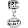 Personalize Oval Engravable Graduate Graduation Words Honor Student Dangle Bead Charm For Women Teen Oxidized .925 Sterling Silver Fits European Bracelet Personalize Oval Engravable Graduate Graduation Words Honor Student Dangle Bead Charm For Women Teen Oxidized .925 Sterling Silver Fits European Bracelet