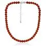 Sea of Ice Precious Gemstone 6mm Round Beads Necklace 14'' Plus 2'' Extender with Sterling Silver Spring Ring Clasp Sea of Ice Precious Gemstone 6mm Round Beads Necklace 14'' Plus 2'' Extender with Sterling Silver Spring Ring Clasp