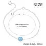 AUBE JEWELRY Hypoallergenic 925 Sterling Silver Trendy and Dainty Round Opal Bracelet for Women