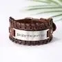fishhook Trendy Engraved Inspirational Motivational Quotation Confirmation Message Leather Cuff Bangle Bracelet for Men Boys Women fishhook Trendy Engraved Inspirational Motivational Quotation Confirmation Message Leather Cuff Bangle Bracelet for Men Boys Women