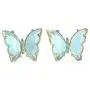 5 Pairs Butterfly Stud Earrings Set Colorful Transparent Crystal Butterfly Earring Set Hypoallergenic Cute Fashion Animal Earrings for Women Girls Jewelry