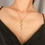 Gold Snake Necklace Serpent Pendant Necklace For Women Gothic Vintage Animal Jewelry (gold)