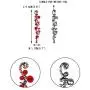 EVER FAITH Bridal Flower Wave Austrian Crystal Dangle Earrings