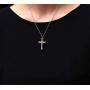 Suxerlry Cross Cremation Urn Necklace for Ashes Stainless Steel Memorial Pendant Keepsake Jewelry
