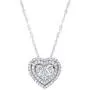 Olivia Paris White Gold 1/2 Ct. Diamond Heart Double Halo Pendant Olivia Paris White Gold 1/2 Ct. Diamond Heart Double Halo Pendant