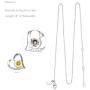 Sterling Silver Fine Jewelry for Her Birthday Gifts Mom Wife I Love You to the Moon and Back Necklace Birthstones Ruby Peridot Blue Sapphire Pink Tourmaline Citrine Heart Jewelry