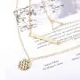 Fstrend Fashion Layered Gold Necklace Coin Symbol Chain Triangle Pendant Multilayered Short Necklaces Jewelry for Women and Girls Fstrend Fashion Layered Gold Necklace Coin Symbol Chain Triangle Pendant Multilayered Short Necklaces Jewelry for Women and Girls