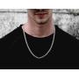 Savlano 925 Sterling Silver 4mm Italian Solid Curb Cuban Link Chain Necklace for Men & Women - Made in Italy Comes Gift Box (4mm)