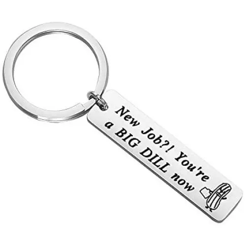 CENWA Funny New Job Gift Coworker Leaving Gift Congrats Job Gift New Job Youre A Big Dill Now Friend Congratulations New Job Keychain Big Dill Jewelry