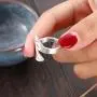 LOVECOM 925 Sterling Silver Dandelion Open Rings for Women Men Wedding Bands Vintage Love Nature Plants Wide Hugging Wrape Rings Girls Silver Jewelry Gifts LOVECOM 925 Sterling Silver Dandelion Open Rings for Women Men Wedding Bands Vintage Love Nature Plants Wide Hugging Wrape Rings Girls Silver Jewelry Gifts