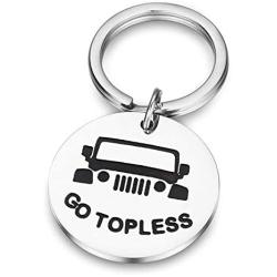 SEIRAA Gift Girl Jewelry OIIIIIIIO Lover Gift Go Topless Keychain Wrangler Gift for Boyfriend