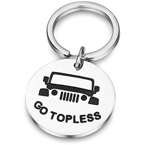 SEIRAA Gift Girl Jewelry OIIIIIIIO Lover Gift Go Topless Keychain Wrangler Gift for Boyfriend