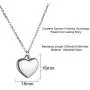 Wang Gao Stainless Steel 12mm Heart Charms Necklace For Women Love Jewelry For Girls,Silver Wang Gao Stainless Steel 12mm Heart Charms Necklace For Women Love Jewelry For Girls,Silver