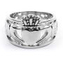 Gungneer Stainless Steel Irish Claddagh Ring Friend Love Wedding Celtic Jewelry Accessories Men Women