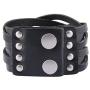 Jeilwiy Punk Leather Wristbands for Men Bracelets Handmade Wide Cuff Bangle Braided Jewelry Black Brown Adjustable - Teen Girls Boys Punk Fathers Gifts