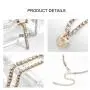Masiter Sparkly Rhinestone Tennis Necklace Layered Heart Cross Pendant Choker Dainty Chain Birthday Party Costume Jewelry for Women and Girls (style 1) Masiter Sparkly Rhinestone Tennis Necklace Layered Heart Cross Pendant Choker Dainty Chain Birthday Party Costume Jewelry for Women and Girls (style 1)