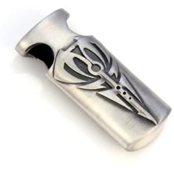 Bico Crane Pendant (TO4) - Independence and Solitude - Silver Finish Tribal Totem Jewelry