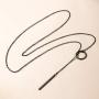 GoldChic Jewelry Customized Y Necklace for Women,Lariat Necklace, Looped Long Lariat Y Bar/Lock/Peal/Star/Rose Pendant Necklace Personalized Gifts for Women Girls, Summer Beach Holiday Jewelry
