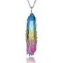 Top Plaza Natural Raw Stone Healing Crystal Necklace Silver Tree of Life Wire Wrapped Clear Quartz Point Pendant for Womens Ladies Top Plaza Natural Raw Stone Healing Crystal Necklace Silver Tree of Life Wire Wrapped Clear Quartz Point Pendant for Womens Ladies