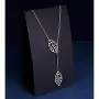 Long Necklace Sterling Silver Larait Bar Y Lariat Long Chain Drop Adjustable Necklace Gift for Her, 30''