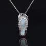 CiNily Opal Pendant Necklace Gold Plated Opal Jewelry Gifts for Women Girls Gemstone Necklaces