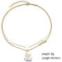 NEULRY Golden Butterfly Necklace18K Plated Choker Handmade Delicate Dainty Snake Calvice Chain for Women and Girl Gifts