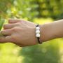 Genuine Leather Pearl Braided Bracelet for Women Wrap Knotted Freshwater Pearl Handmade Fashion Jewelry