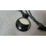 IDB Black Cat Necklace - Peeking Black Cat Pendant - Cute Black Cat Jewelry