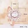 Women Rings Statement Cocktail Ring for Womens Vintage Style Starburst Sunburst Ring | Unique Design Rose Gold Plated Cubic Zirconia Fashion Jewelry Women Rings Statement Cocktail Ring for Womens Vintage Style Starburst Sunburst Ring | Unique Design Rose Gold Plated Cubic Zirconia Fashion Jewelry
